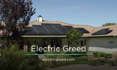 ElectricGreed.com - Creative brandable domain for sale